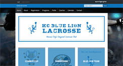 Desktop Screenshot of bluelionslax.com